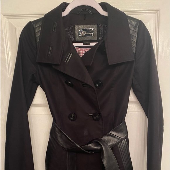 Mackage Jackets & Blazers - SOLD Mackage Trench Coat with Leather Trim